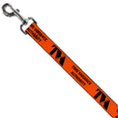 Dog Leash - Loki Series TVA TIME VARIANCE AUTHORITY Text Orange/Black