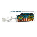 Dog Leash - WONDER WOMAN/Logo Americana Red/White/Blue/Yellow