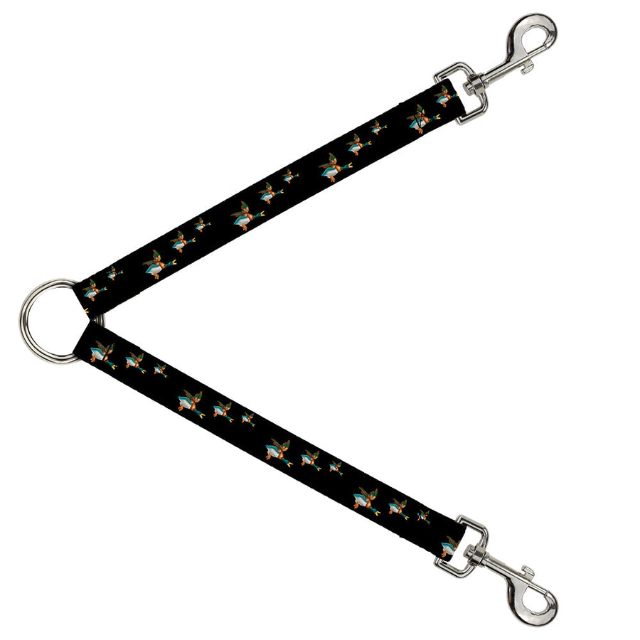 Dog Leash Splitter - Flying Mallards Black