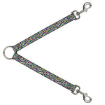 Dog Leash Splitter - Leopard White/Multi Color