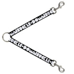 Dog Leash Splitter - BUCKLE-DOWN Shapes Black/White