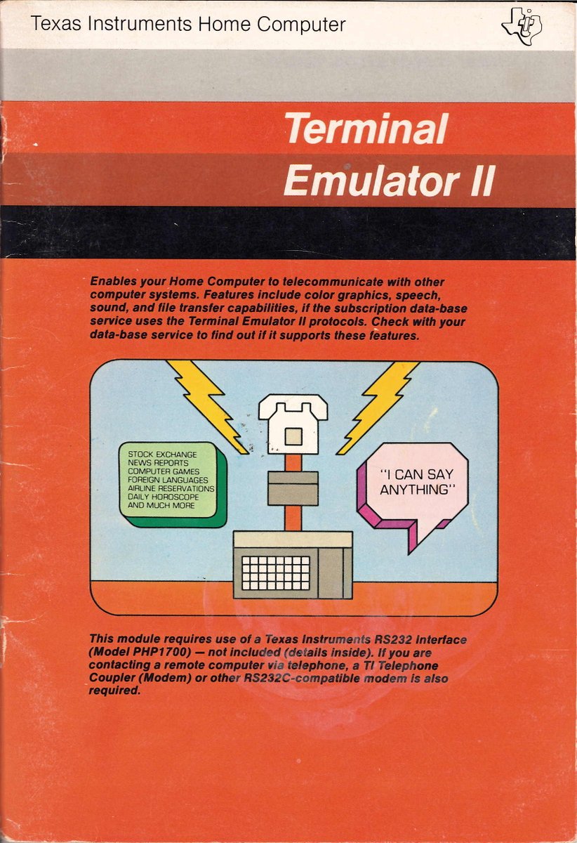 Terminal Emulator II (Texas Instruments TI-99)