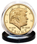 Donald Trump 45/47th Liberty Proof Golden Coin