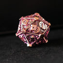 Purple and Bronze - Weird West Wasteland Metal Dice Set