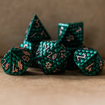 Green Dragon's Egg Metal Dice Set 'PRE-ORDER | SPRING EVENT DEAL'