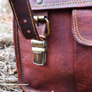 "The Adventurer" Leather Laptop Bag - Large