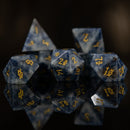 Sodalite Stone Dice Set