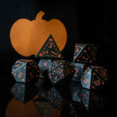 The Pumpkin Aluminum Metal Dice Set