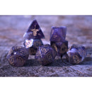 Serpent of Midgard Amethyst Dice Set