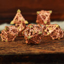 Dragon's Lair Hollow Metal Dice Set - Copper