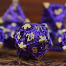 Dragon's Lair Hollow Metal Dice Set - Purple