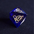 Serpent of Midgard Blue Glass Dice Set