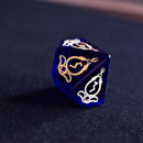 Serpent of Midgard Blue Glass Dice Set