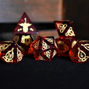 Serpent of Midgard Red Glass Dice Set