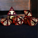 Serpent of Midgard Red Glass Dice Set