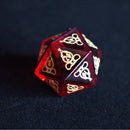 Serpent of Midgard Red Glass Dice Set