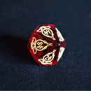 Serpent of Midgard Red Glass Dice Set