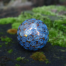 The Orb D100 -  Blue and Bronze Metal Die