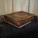 "The Pentacle" Tan Spellbook Leather Journal