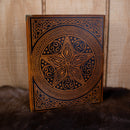 "The Pentacle" Tan Spellbook Leather Journal