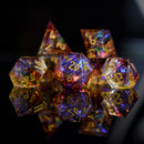 Ethereal Light Sharp-Edged Resin Dice Set