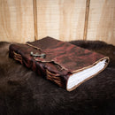 Natural Edge Crunched Cowhide Leather Journal