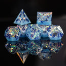 Ice Storm Sharp-Edged Resin Dice Set