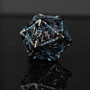 Dragonguard Hollow Metal Dice Set - Cobalt and Shadow