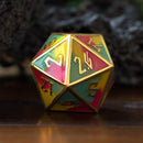 Sherbet Swirls Metal Dice Set