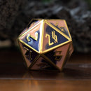 Purple N' Peachy Metal Dice Set