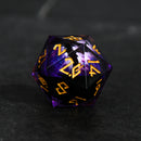 Enchanted Dragon (Black/Gold) Liquid Core 30mm D20