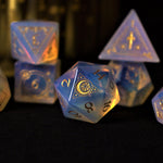 Fabled Mark Opalite Stone Dice Set 'PRE-ORDER | SPRING EVENT DEAL'