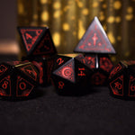 Fabled Mark - Obsidian Stone Dice Set