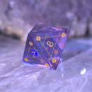 Spellcaster Purple Glass Dice Set