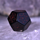 Spellcaster Obsidian Stone Dice Set