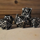 Legends of Valhalla - Silver Hollow Metal Dice Set