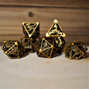 Legends of Valhalla - Golden Brass Hollow Metal Dice Set