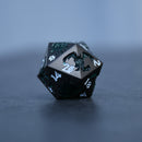 Monster Manual Dice - Gunmetal and Green