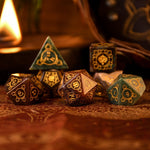 Indian, Indian Agate Stone Dice Set - Dice Around the World Collection