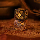 Indian, Indian Agate Stone Dice Set - Dice Around the World Collection