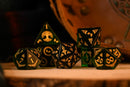 Celtic Green Glass Dice Set - Dice Around the World Collection