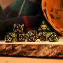 Celtic Green Glass Dice Set - Dice Around the World Collection