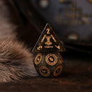 Nordic Black Labradorite Stone Dice Set - Dice Around the World Collection
