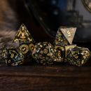 Nordic Black Shattered Glass Dice Set - Dice Around the World Collection