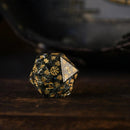 Nordic Black Shattered Glass Dice Set - Dice Around the World Collection