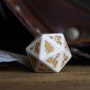 Mongolian White Opal Stone Dice Set - Dice Around the World Collection