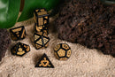 Polynesian Black Obsidian Stone Dice Set - Dice Around the World