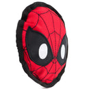 Dog Toy Ballistic Squeaker - Spider-Man Face Red Black White