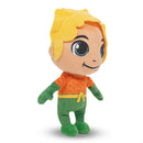 Dog Toy Squeaker Plush - DC Super Friends Collection Chibi Aquaman Full Body Standing Pose