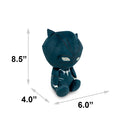 Dog Toy Squeaker Plush - Avengers Kawaii Black Panther Full Body Sitting Pose